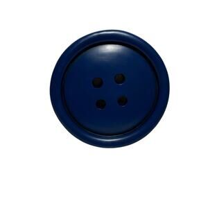 LARGE BUTTON WALL DECOR Hanging Blue Art Resin Sewing Craft Room 7.56”X 7.56”